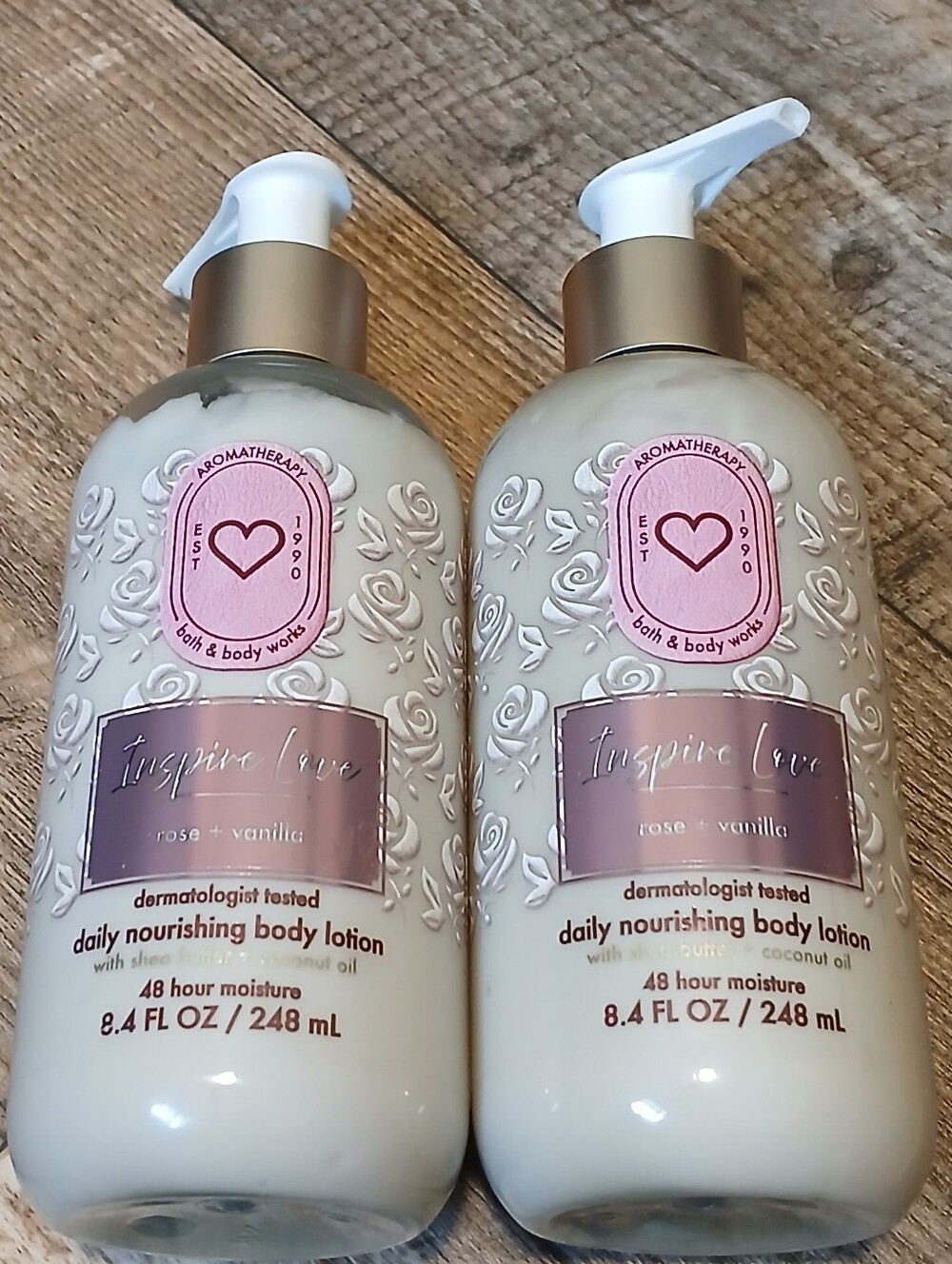 Bath & Body Works Inspire Love Rose + Vanilla Lotion